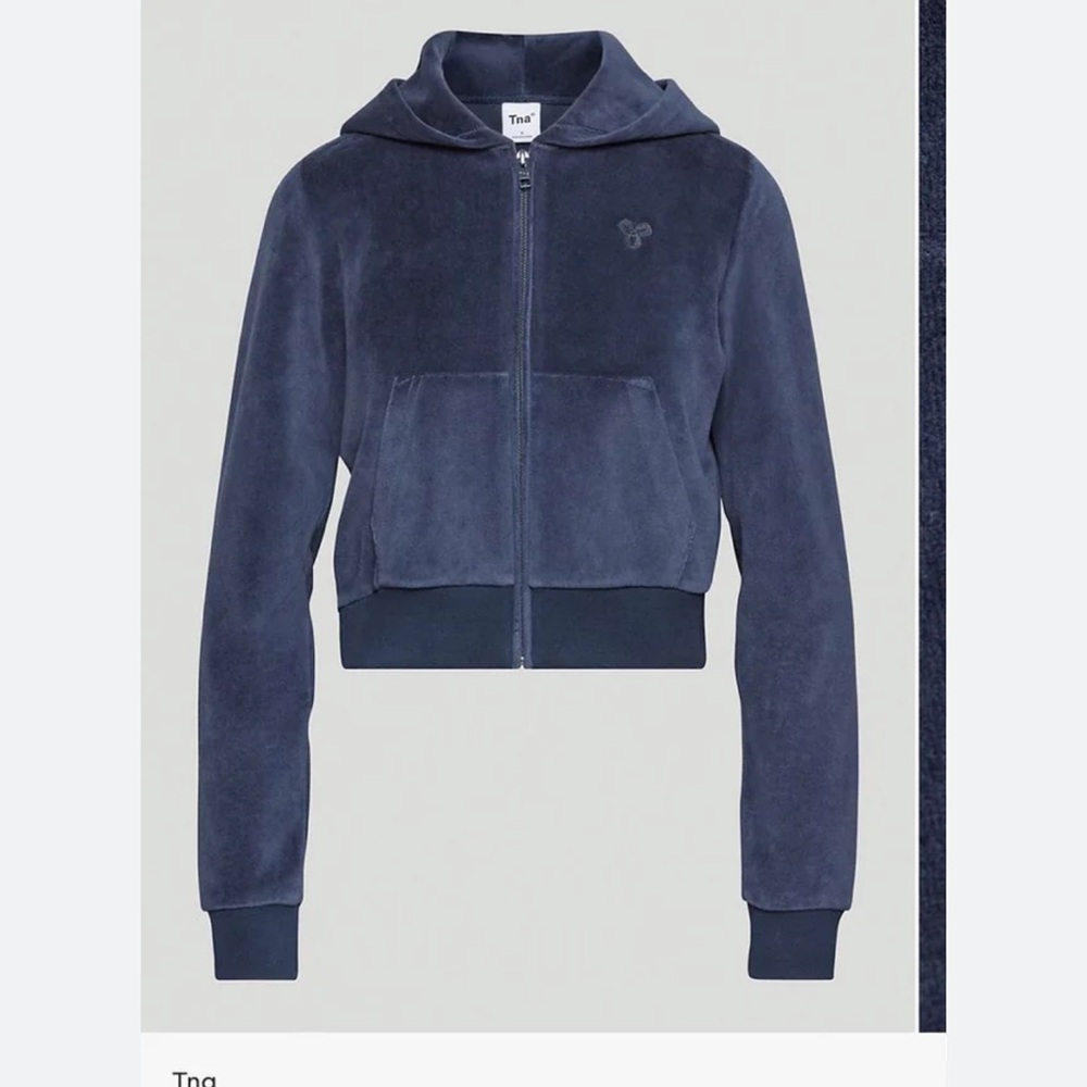 TNA Blue Zip-Up Hoodie